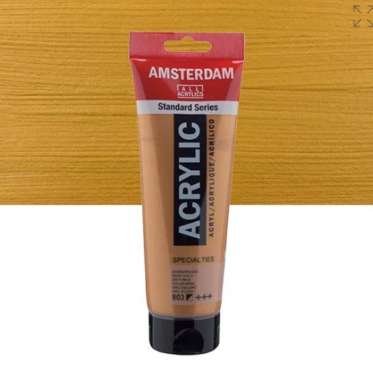 Acrylique AMSTERDAM, or foncé, 250 ml