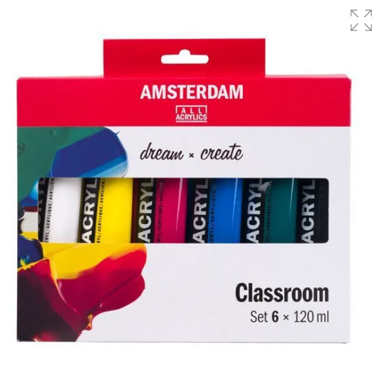 AMSTERDAM CLASSE Set de peinture acrylique 6x120ml