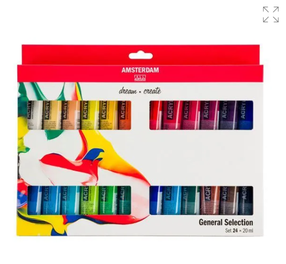 AMSTERDAM Set de peinture acrylique 24x20ml