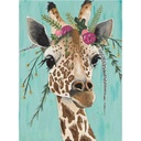 Kit complet de diamond painting, 30x20cm, girafe