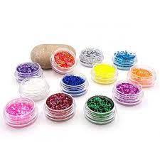 Lot de paillettes ultrafines, 16 pots de 3.8gr