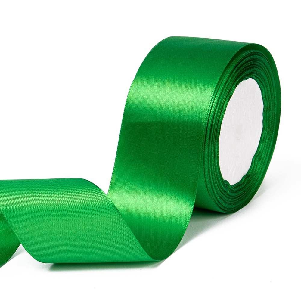 Ruban de satin 100% polyester 50mm, bobine de 23 mètres, coloris au choix
