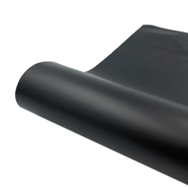 [FABR-PW0001-078A-02] Vinyle adhésif noir, permanent, 30.5x25x0.04 cm
