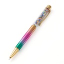 Stylo à bille avec des perles de rocailles, 143x13x10mm, coloris variés