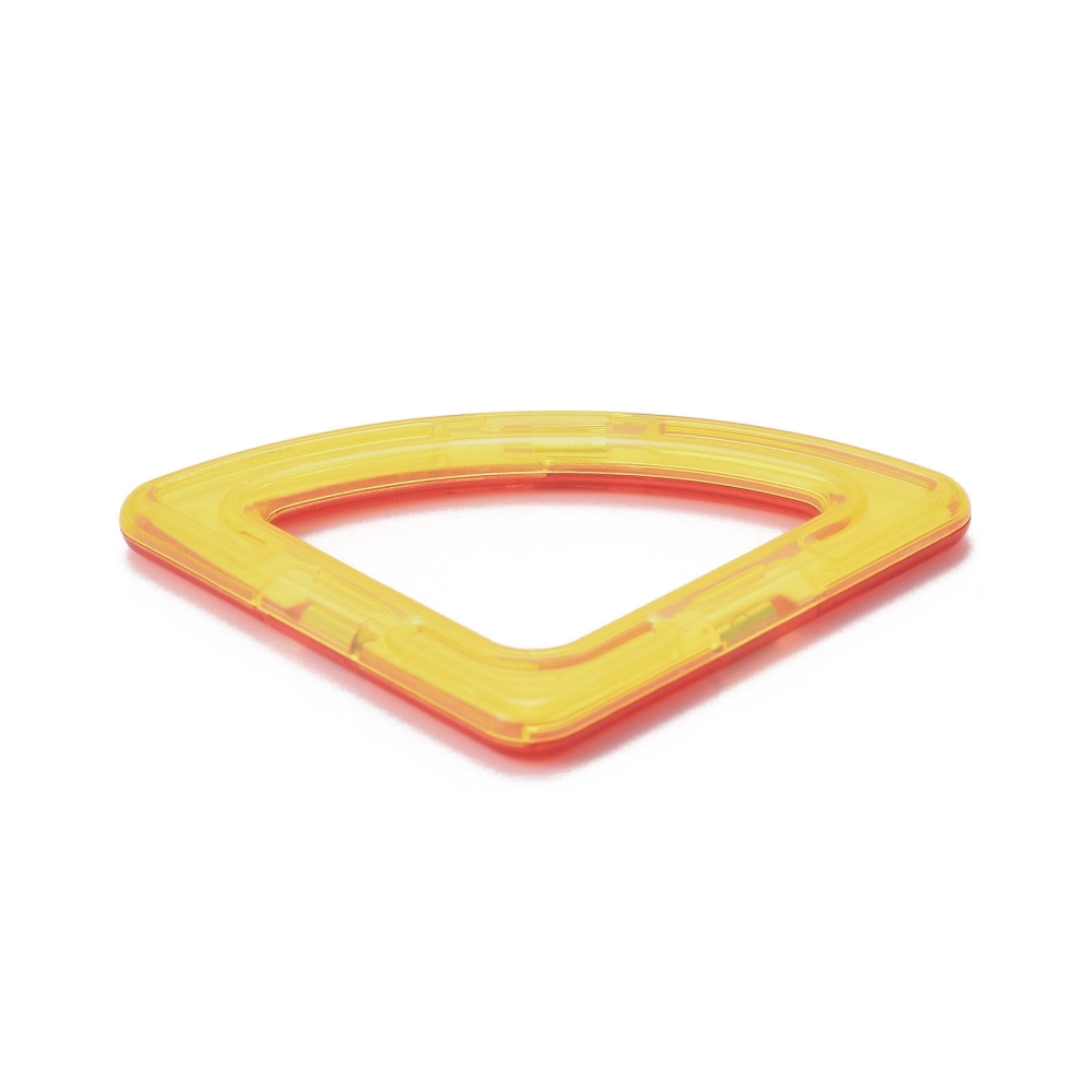 Blocs de construction magnétiques Montessori, coloris assortis, quart de cercle