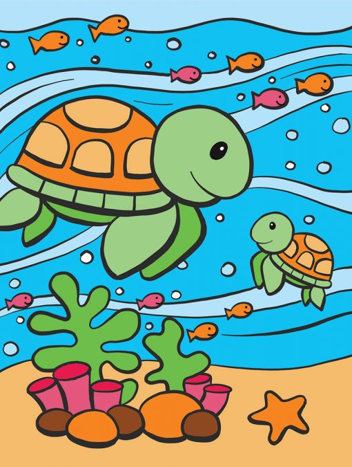 ROYAL LANGNICKEL Peinture au N° - Enfant - Les tortues