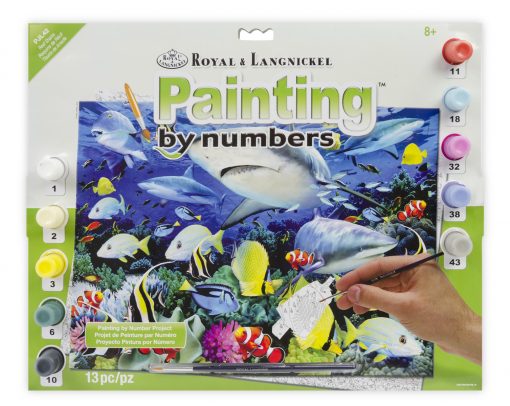 ROYAL LANGNICKEL Peinture au N° - Junior Large - Requins