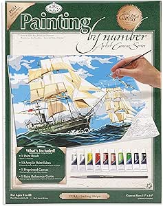 ROYAL LANGNICKEL Peinture au N° - Toile GF - Bateaux