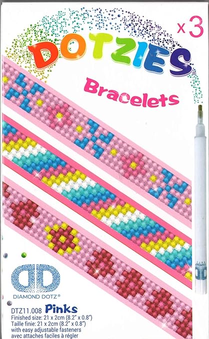 Kit complet de diamond painting, DOTZIES® Multi Pack Pink