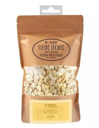 [200216] Fleurs séchées 100% naturelles pour la décoration, "camomille", 10g