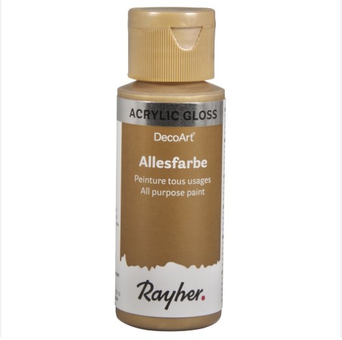 Rayher / Peinture acrylique Gloss, métallique, or brillant, 59ml