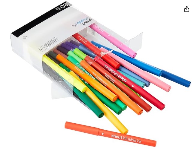 Stylo infusible ink pour CRICUT, activé par la chaleur, pointe 0.4mm, couleurs variées, à l'unité