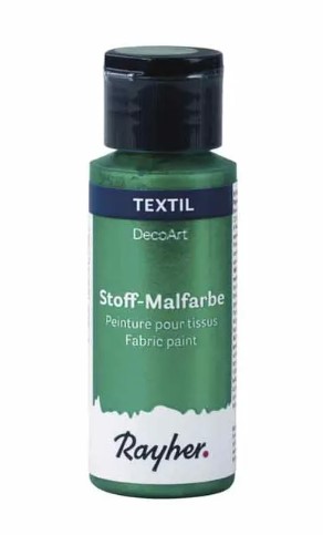 Rayher / Peinture pour TEXTILE métallique Extreme Sheen, émeraude, 59ml