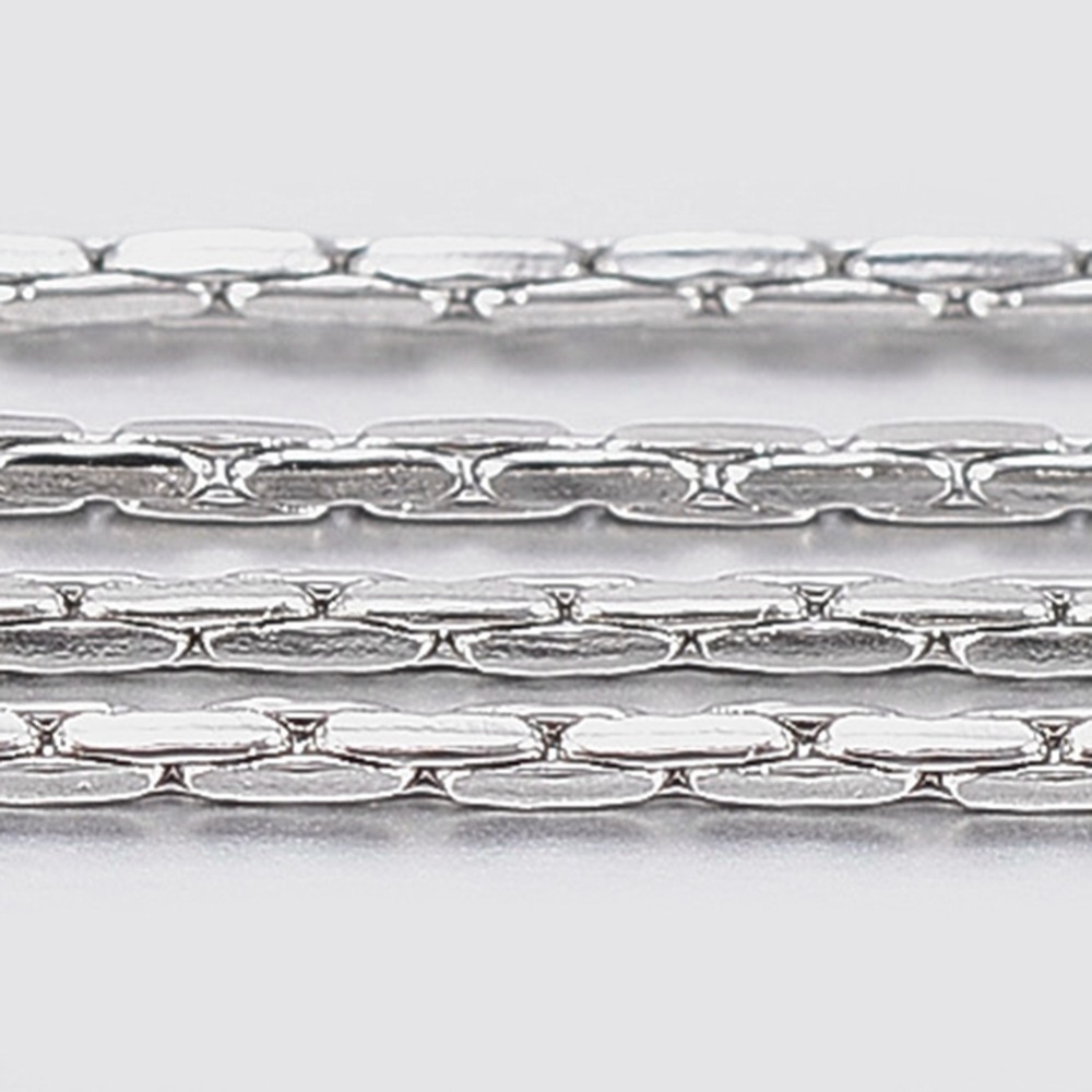Chaîne INOX argenté, cardano, 0.8x0.8mm