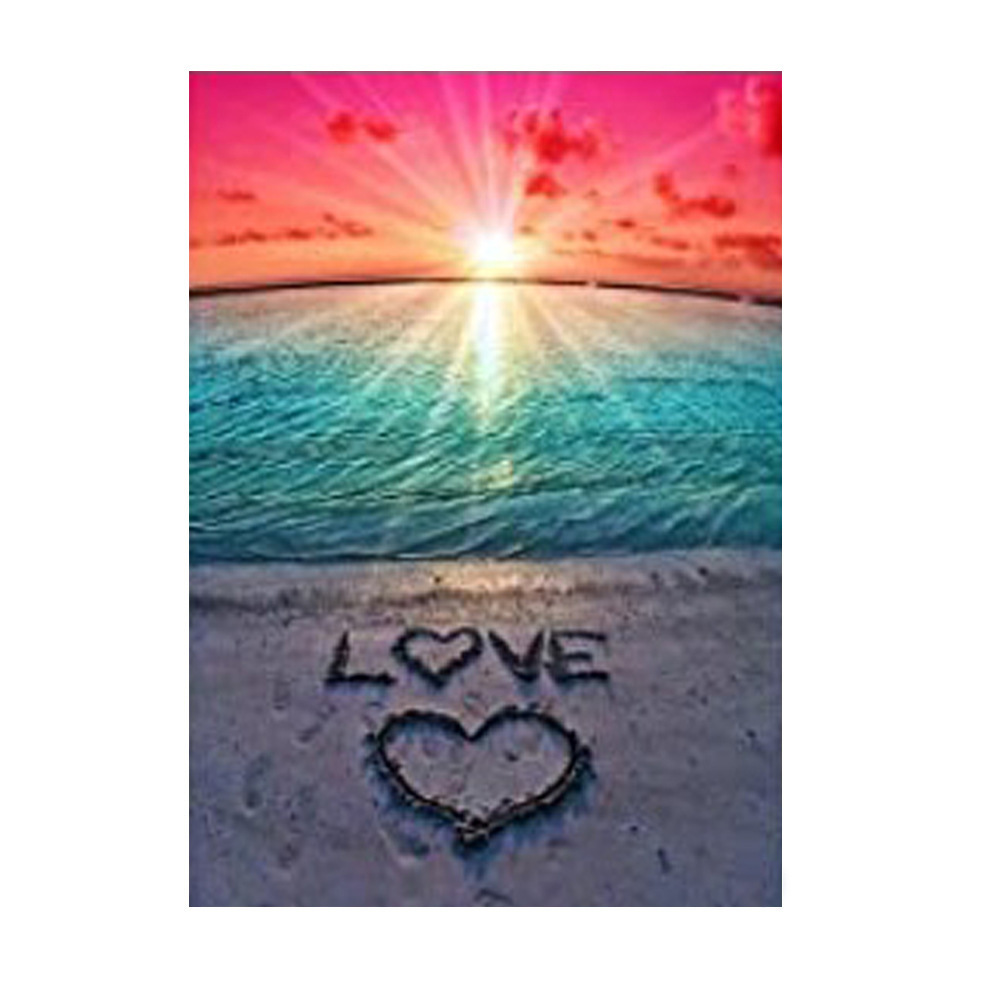 [DIY-C021-23] Kit complet de diamond painting, coucher de soleil, 40x30cm, unité