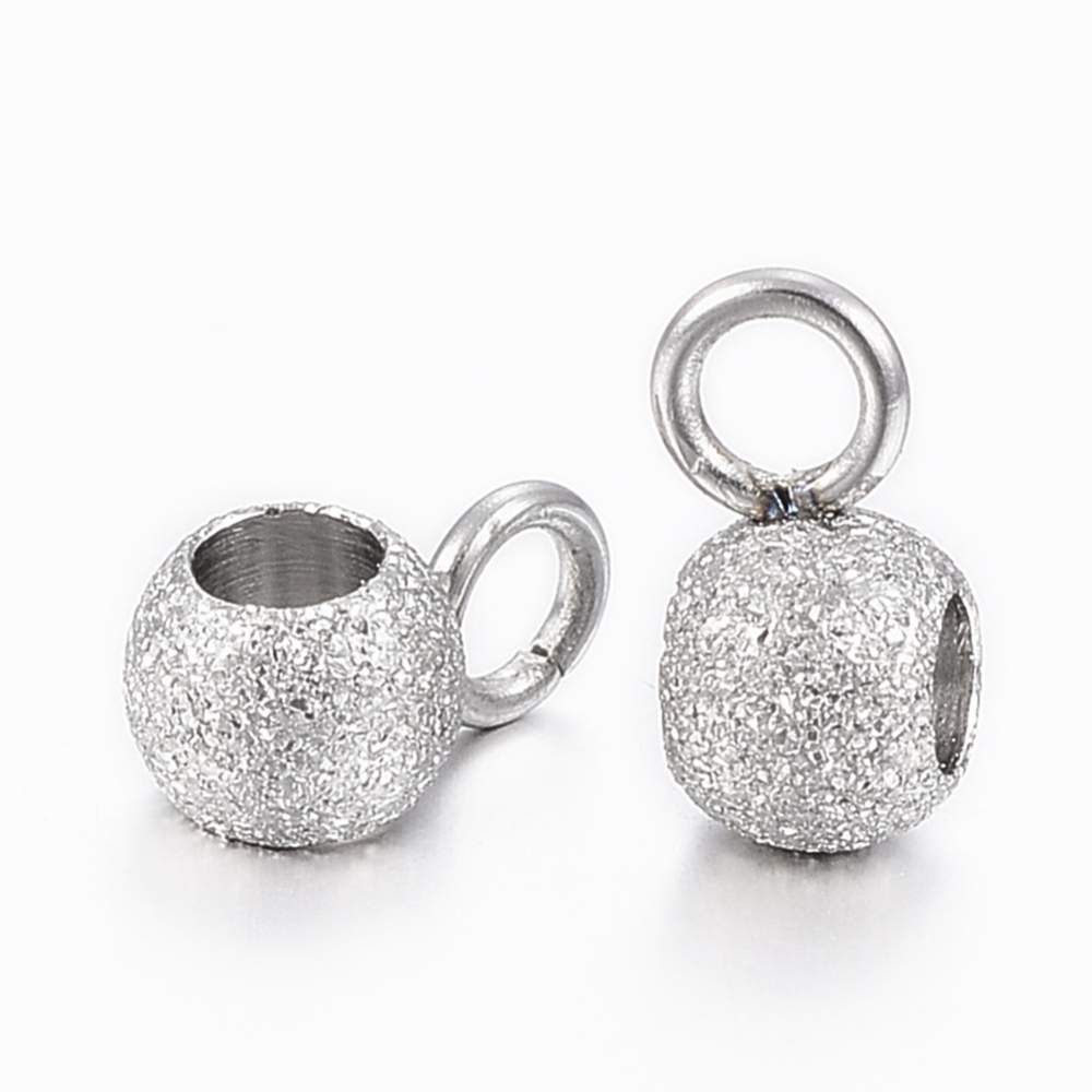 Cache noeud INOX argenté, 7x4x3mm, trou 2mm, diam intérieur 2mm