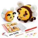 Kit complet pour débutant au crochet, modèle abeille (2 styles)