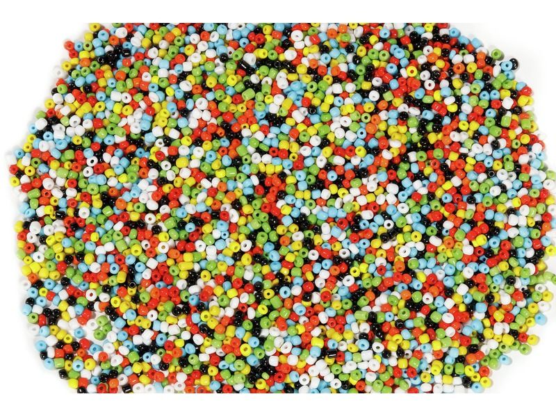 Pot avec de perles de rocaille en vrac (200g)