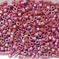 Perles Miyuki delica 11/0 fiole de 3gr DB2308 mat opaque rose violet