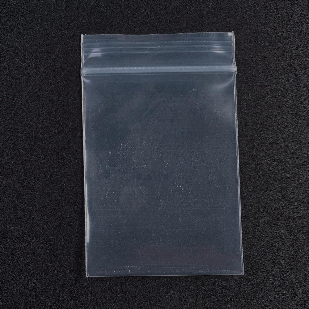 Pochette plastique avec ZIP N°6, ÉPAIS, 50x70mm (intérieur 50x60mm), unité