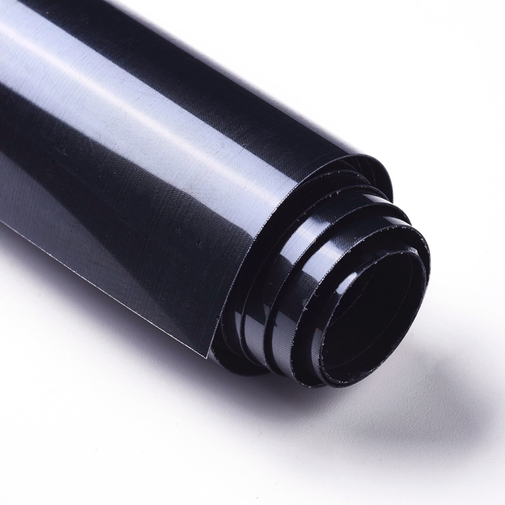 [DIY-WH0156-95D] Rouleau de thermocollant noir pour tissu, 20x100cm