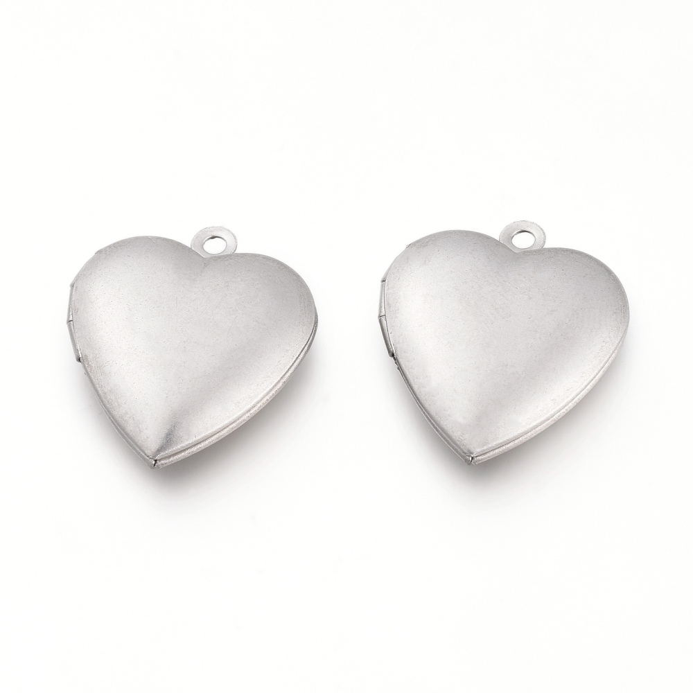 [STAS-K192-16P] Pendentif INOX doré, avec cadre photo rond, 31x27,5x5,5mm, taille intérieure 20x20mm