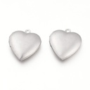 Pendentif INOX doré, avec cadre photo rond, 31x27,5x5,5mm, taille intérieure 20x20mm