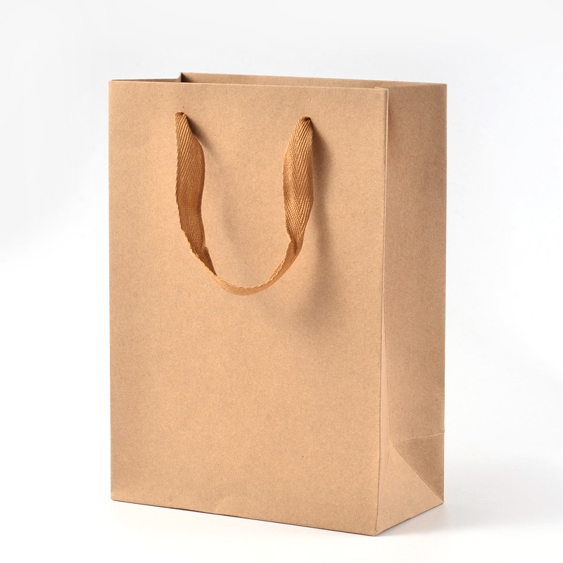 [AJEW-L048A-02] Sac cadeau en kraft, 16x12x5,7 cm, unité