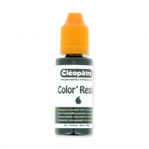 [OUT-640] Colorant résine liquide, Noir, 1 goutte pour colorer 10g de résine, conserve la transparence, CLÉOPÂTRE, 15ml