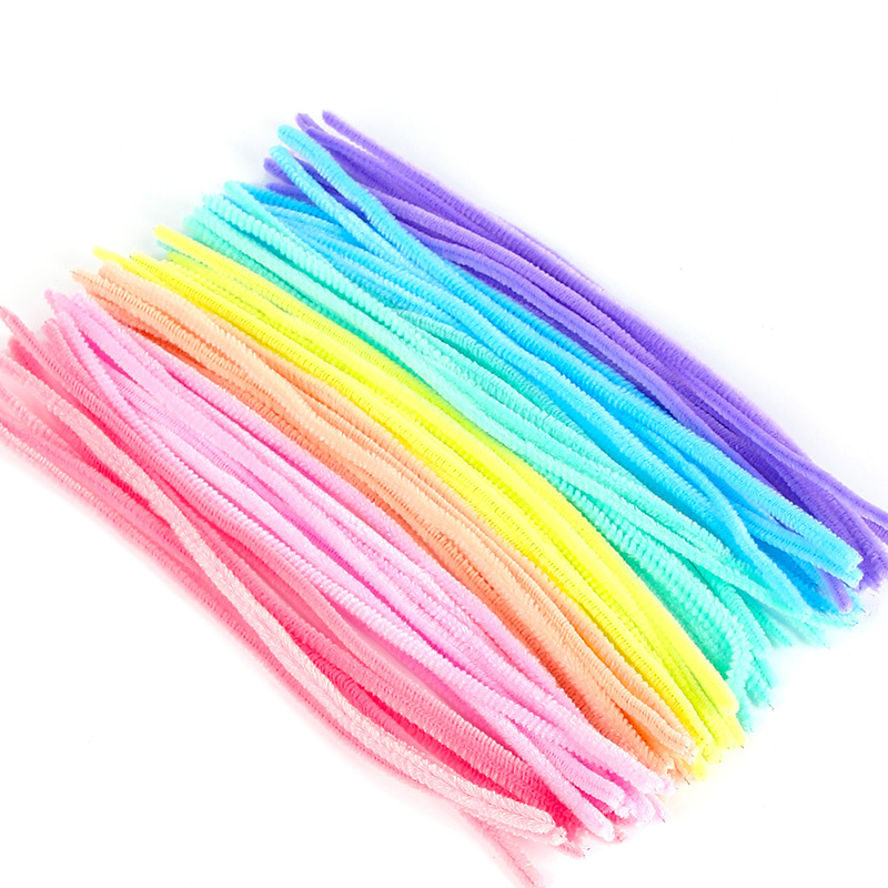 [KICR-PW0002-01D] Cure-pipe (chenille), fins, à l'unité, coloris pastel et foncé à choisir en boutique
