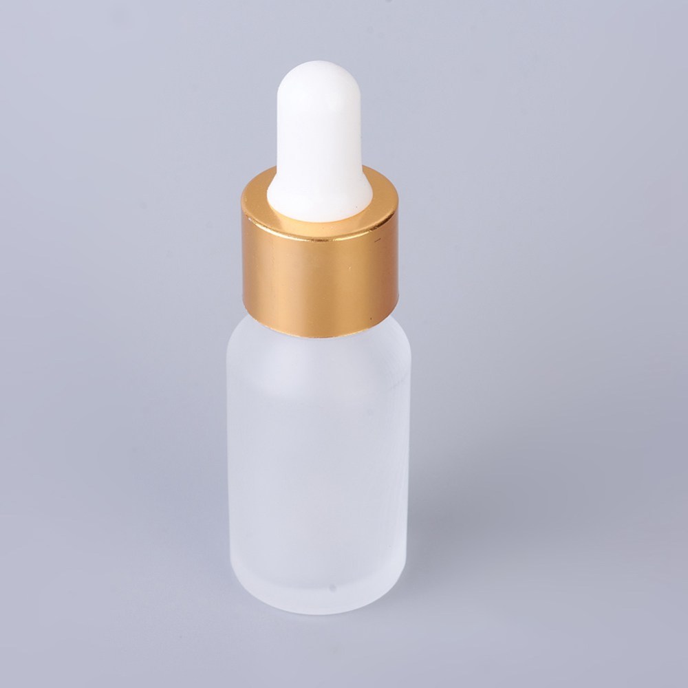Flacon en verre trempé, avec pipette compte-goutte, 8x2.5 cm, capacité: 10 ml