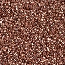 Perles Miyuki delica 11/0 fiole d'env. 3gr BRONZE ROSE, DB0040
