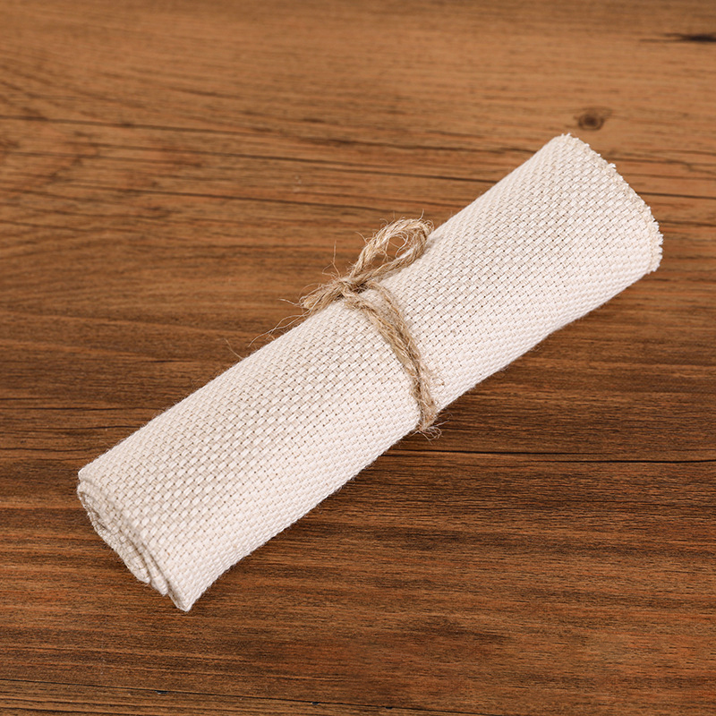 [SENE-PW0003-001B] Toile pour punch needle, beige, 345x345mm