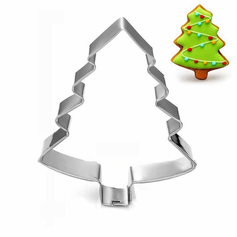 [DIY-E012-62] Moule emporte-pièce en INOX, sapin de Noël, 74x57mm, unité