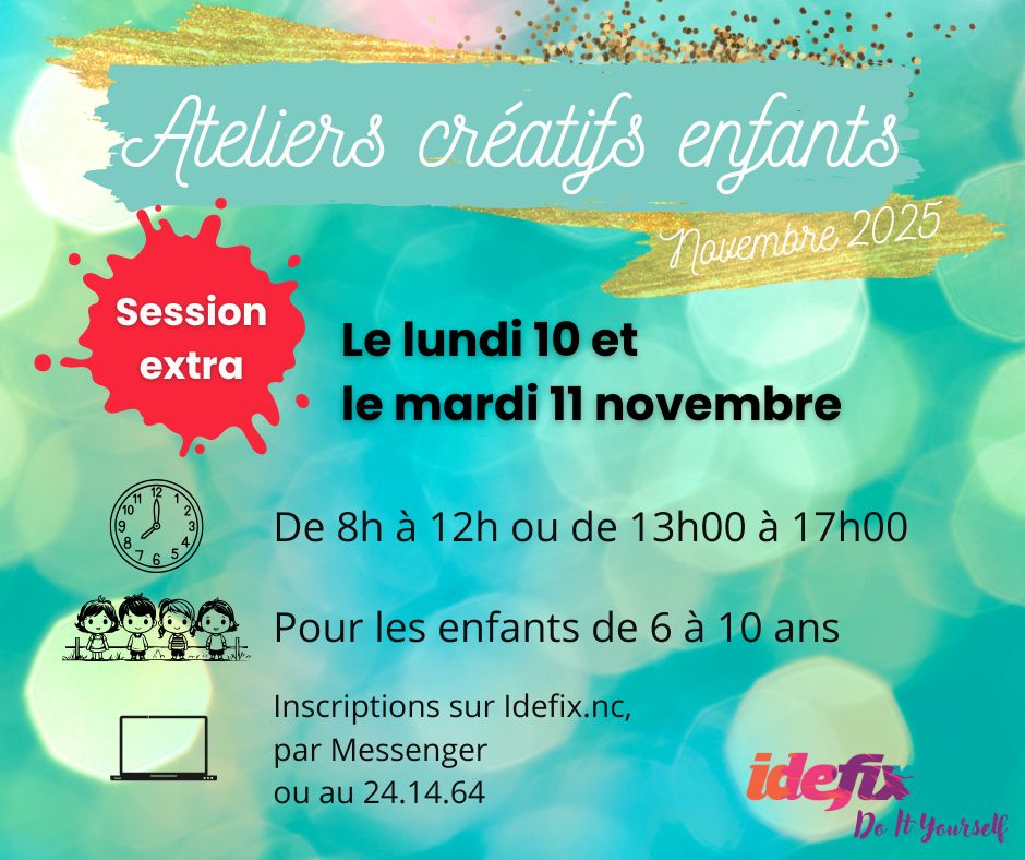 Sessions EXTRAS ateliers enfants