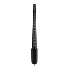 Baguier noir en plastique gradué, 31 cm