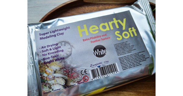 Pâte à modeler autodurcissante, ultra légère blanche, 100g