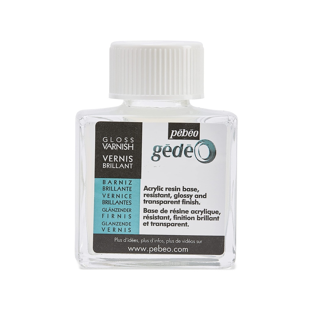 Vernis finition brillante Pébéo, transparent, 75ml