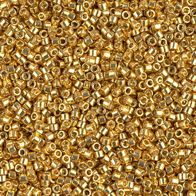 Perles Miyuki delica 11/0, fiole de 3gr DB1832 - GALVANISES GOLD DURACOAT