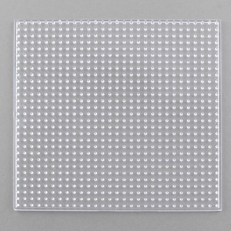[DIY-R014-01] Plaque pour perles à repasser 5x5mm, carré, transparente,  147x147x5mm