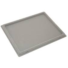 Plateau de perles avec rebord, 30.5x22.7cm, gris clair, unité