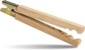 Pince en bois pour perles, 17x2.6cm,