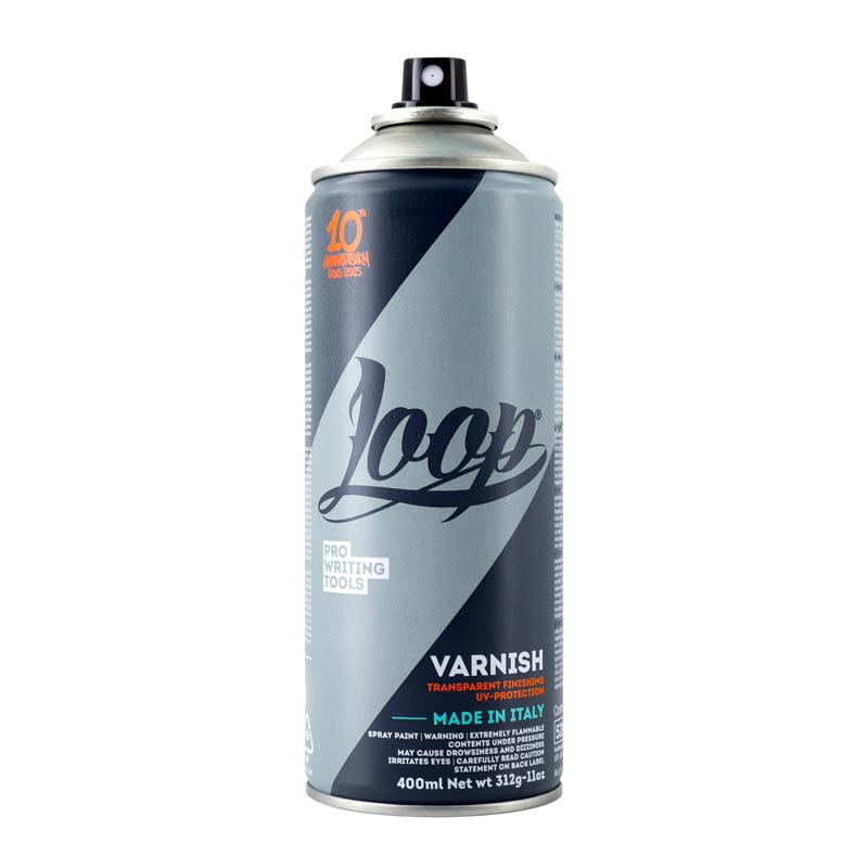 Vernis spray finition gloss, Loop, transparent, 400ml