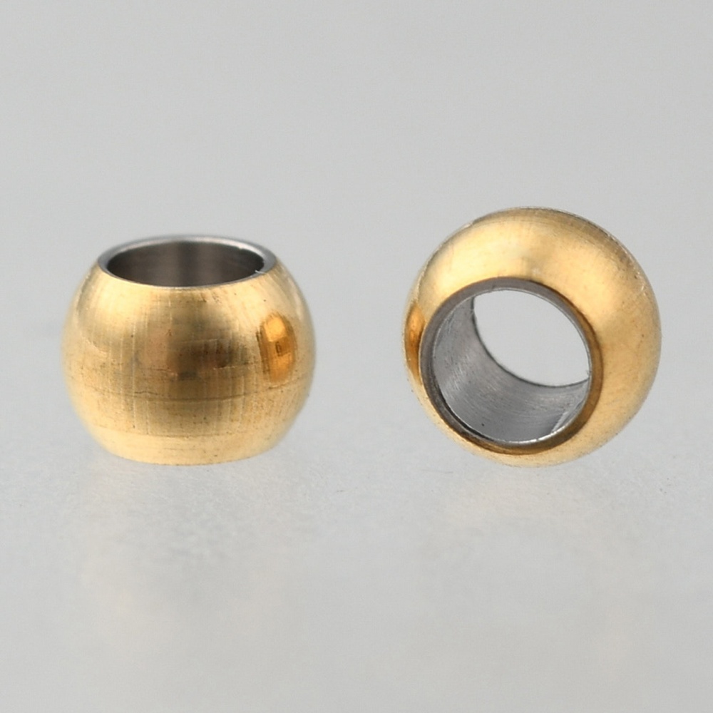Séparateur INOX doré, placage ionique, 3x2mm trou 1.6mm