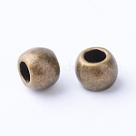 Cache noeud en laiton bronze antique, rondelle 6x4mm trou, 3mm