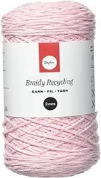 [42009270] Fil braidy recycling tressé 2mm 250m 250gr rose poudre