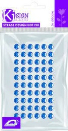 [3760131942729] STRASS THERM BLEU CIEL 5MM 60 pièces