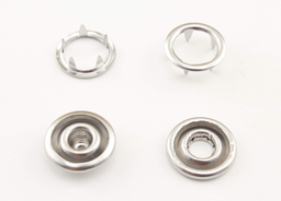 [6291] Bouton pression métal, 10mm, couleurs au choix, paquets de 10 ensembles (4 parties)