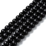 [6782   G-Z024-01C] Pierre Onyx noir, mat, 6mm