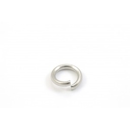 [JR07I] Anneau simple ouvert INOX argenté, 7mm, unité